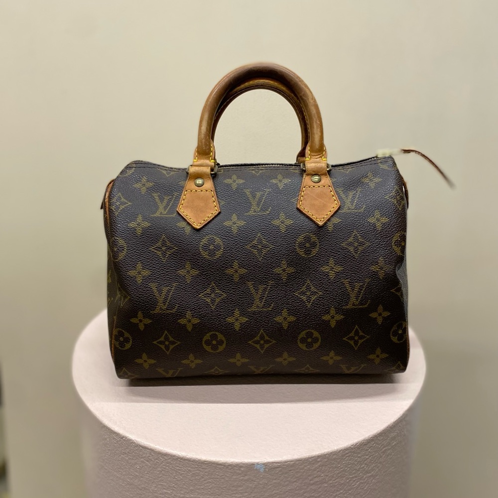 Louis Vuitton Speedy 25 Monogram Canvas Bag authentic vintage MI1901